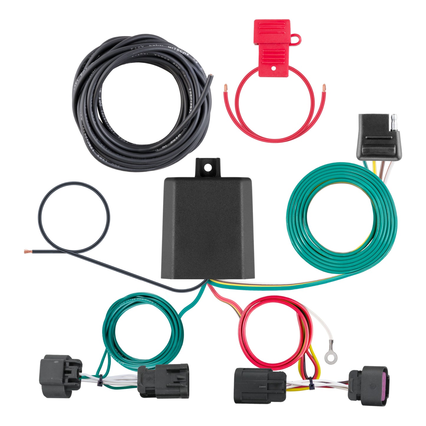 CURT Custom Wiring Harness, 4-Way Flat Output, Select Ram ProMaster 1500, 2500, 3500 - 56478