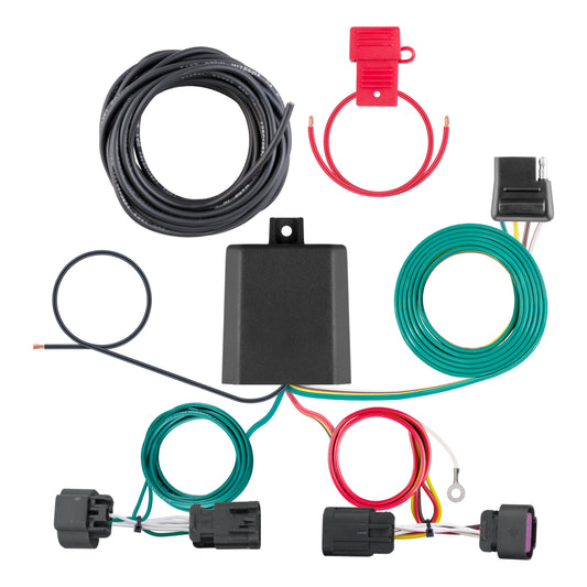 CURT Custom Wiring Harness, 4-Way Flat Output, Select Ram ProMaster 1500, 2500, 3500 - 56478
