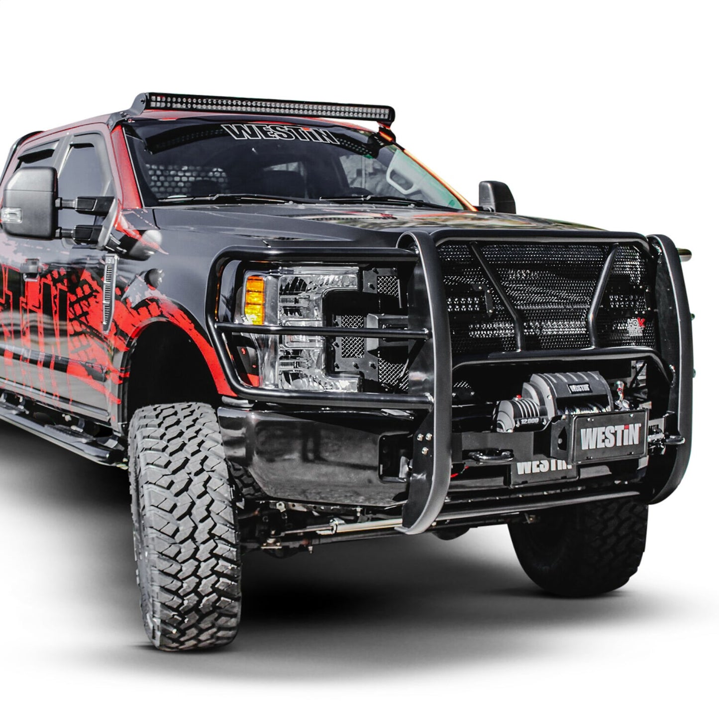 Westin HDX Winch Mount Grille Guard for Ford Super Duty (2017-2019) - 57-93905