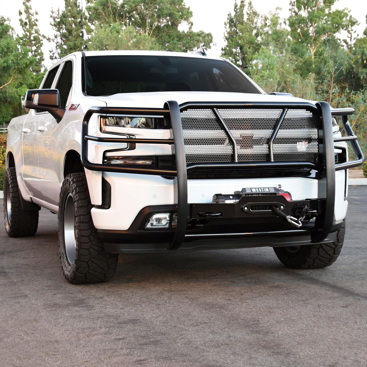 Westin HDX Winch Mount Grille Guard for Chevrolet Silverado 1500 (2019-2022) - 57-93955