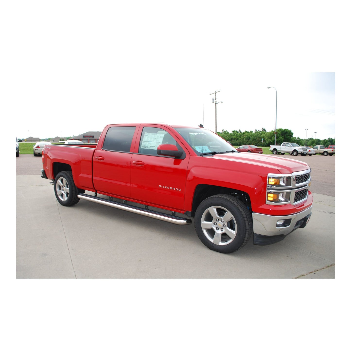 Luverne MegaStep 6-1/2" x 114" W2W Aluminum Running Boards, Select Silverado, Sierra