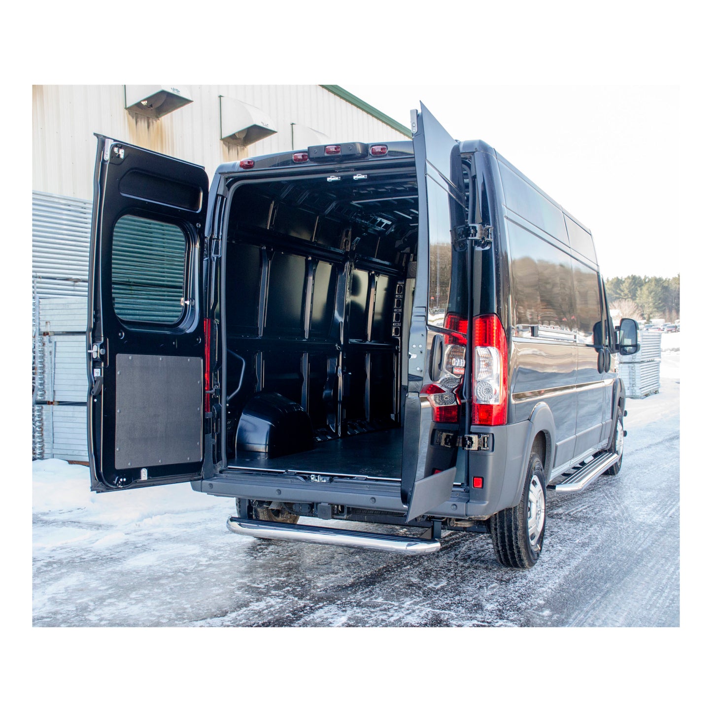 Luverne MegaStep 6-1/2" x 54" Aluminum Cargo Van Rear Step, Select Ram ProMaster