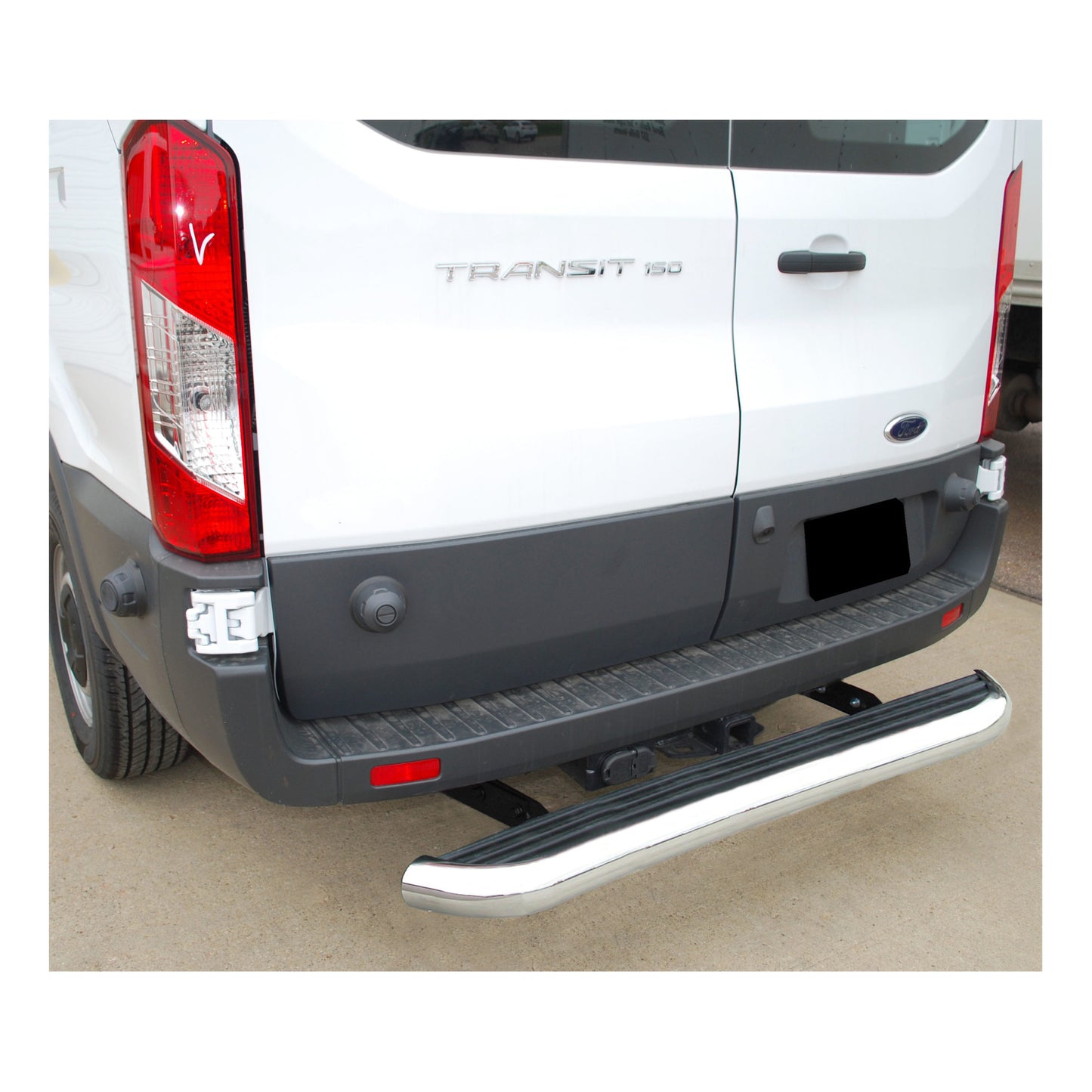 Luverne MegaStep 6-1/2" x 54" Aluminum Cargo Van Rear Step, Select Ford Transit