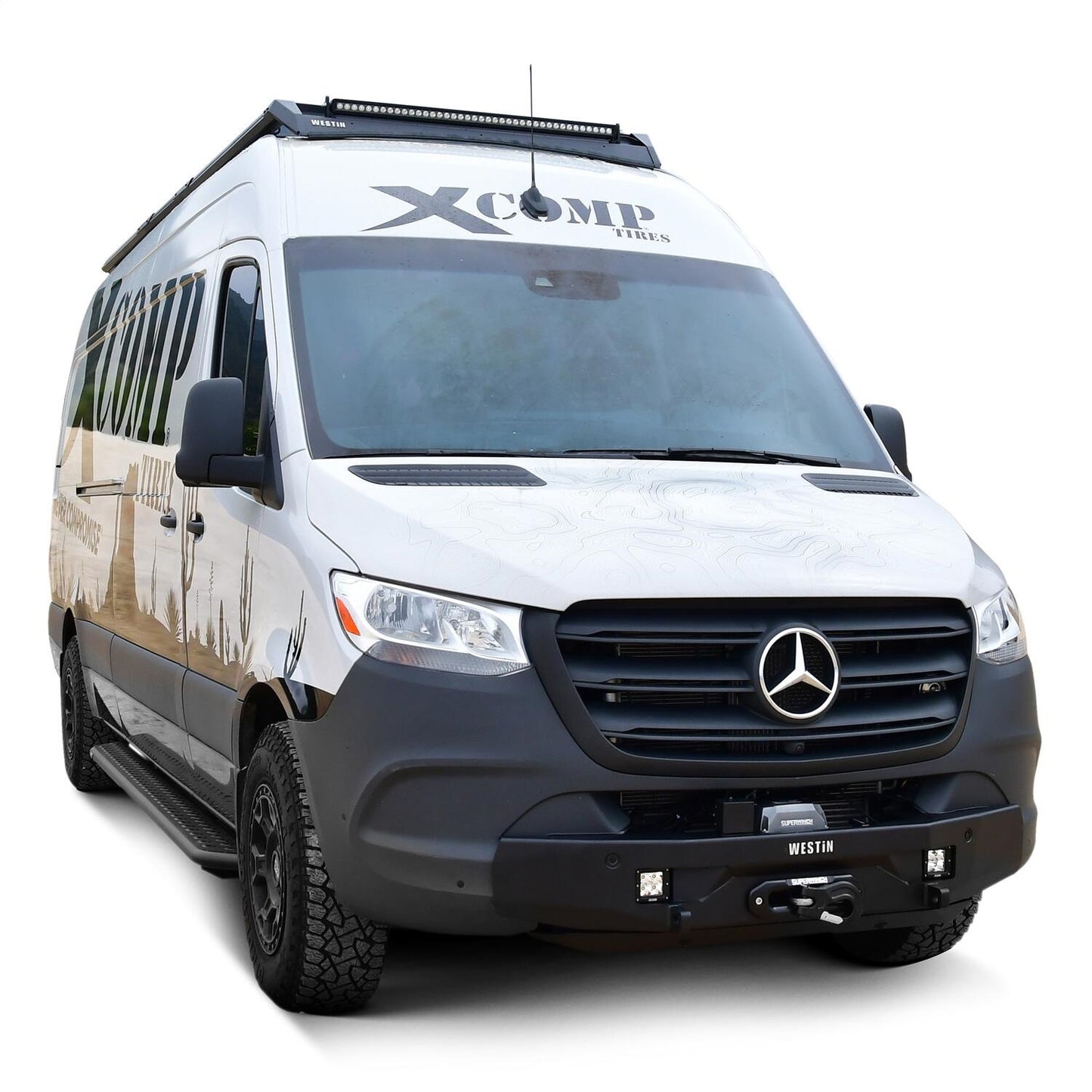 Westin Pro-Series Mid Width Front Bumper for Mercedes-Benz Sprinter vans (2019-2026) - 58-311295