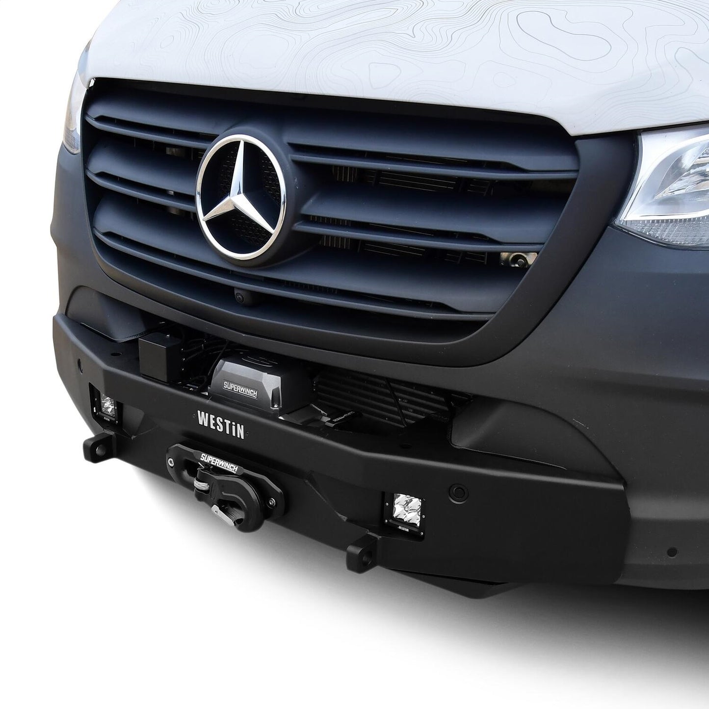 Westin Pro-Series Mid Width Front Bumper for Mercedes-Benz Sprinter vans (2019-2026) - 58-311295