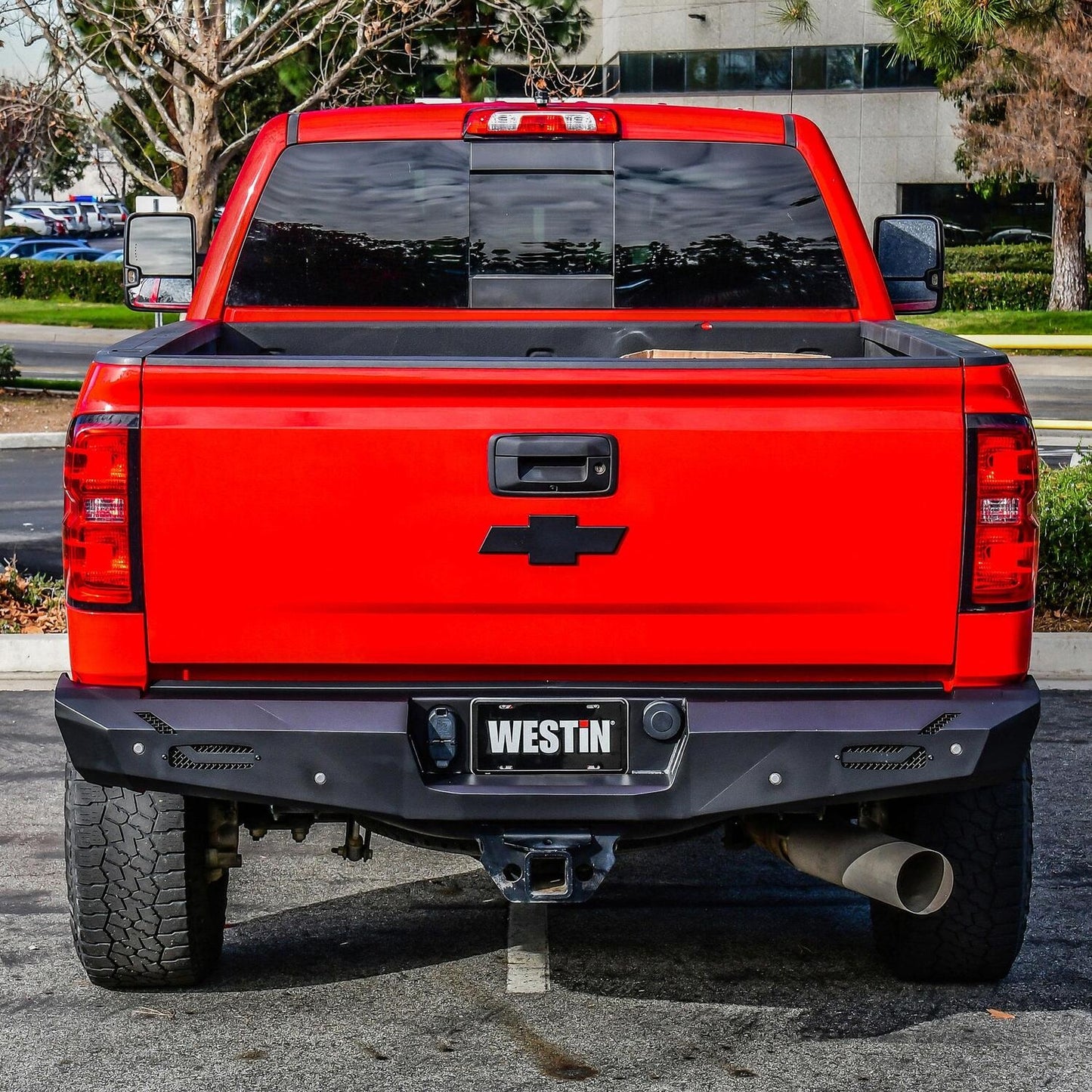 Westin Pro-Series Rear Bumper for Chevrolet Silverado / GMC Sierra trucks (2014-2019) - 58-421005