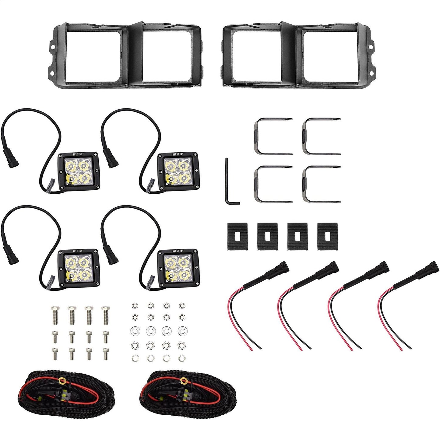 Westin Outlaw/Pro-Mod Bumper Light Kit Square - 58-9915