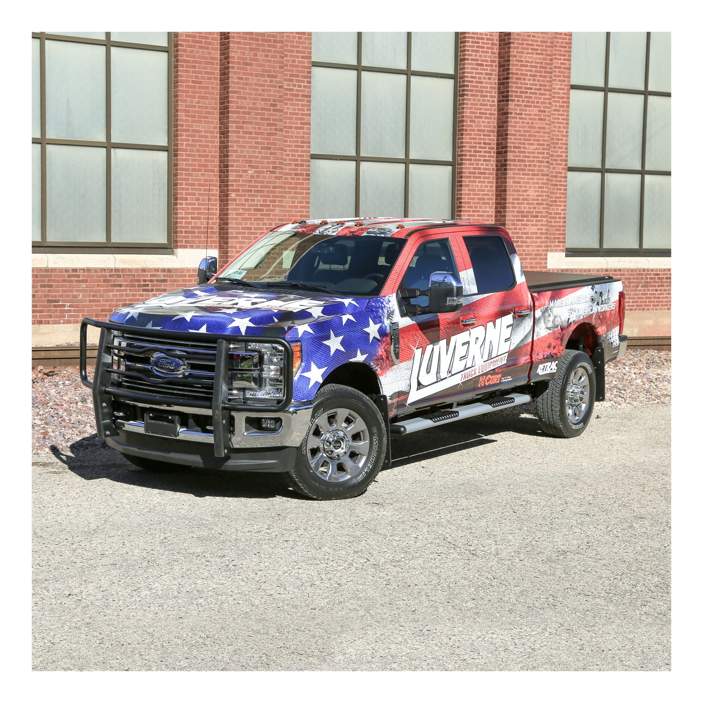 Luverne O-Mega II 6" x 88" Silver Aluminum Side Steps, Select Ford F-Series