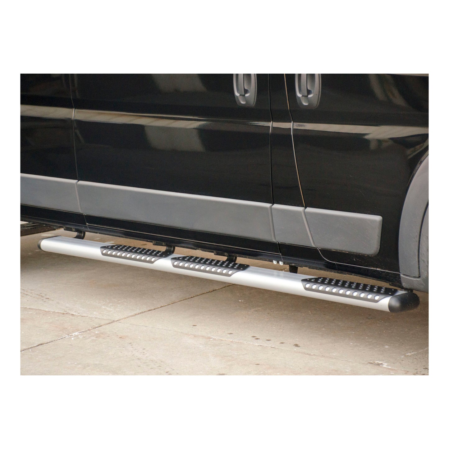 Luverne O-Mega II 6" x 98" Silver Aluminum Side Steps, Select ProMaster 1500, 2500, 3500
