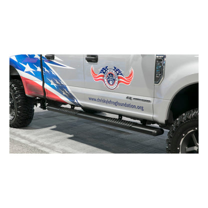 Luverne O-Mega II 6" x 88" Black Aluminum Side Steps, Select Silverado, Sierra Crew Cab