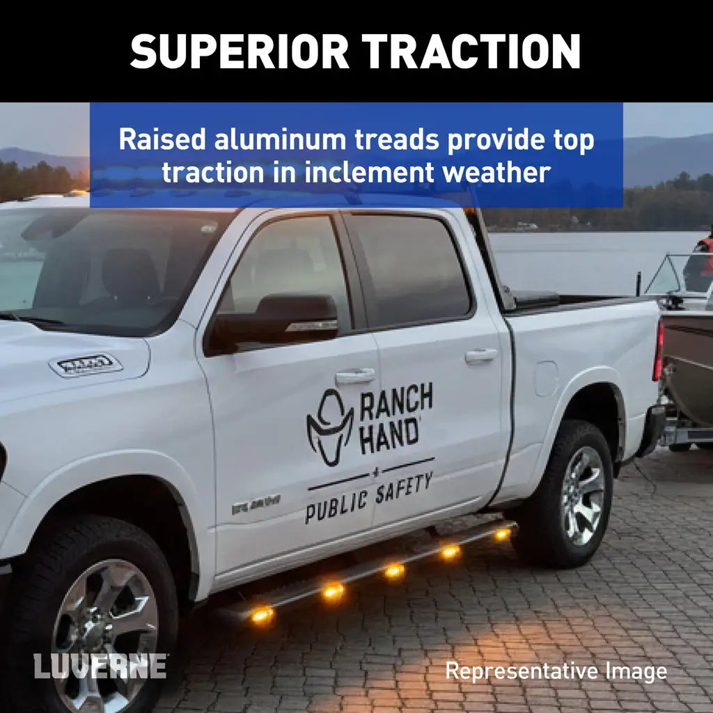 Luverne Aluminator 3-Light Side Steps, Select F-150, F-250, F-350, F-450, F-550 SD - 585003-571523