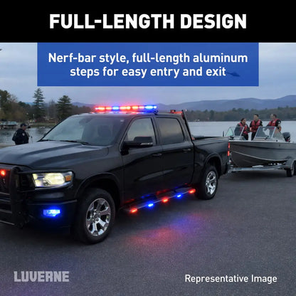 Luverne Aluminator 5-Light Side Steps, Select Silverado Sierra 1500, 2500 HD, 3500 HD - 585005-581444