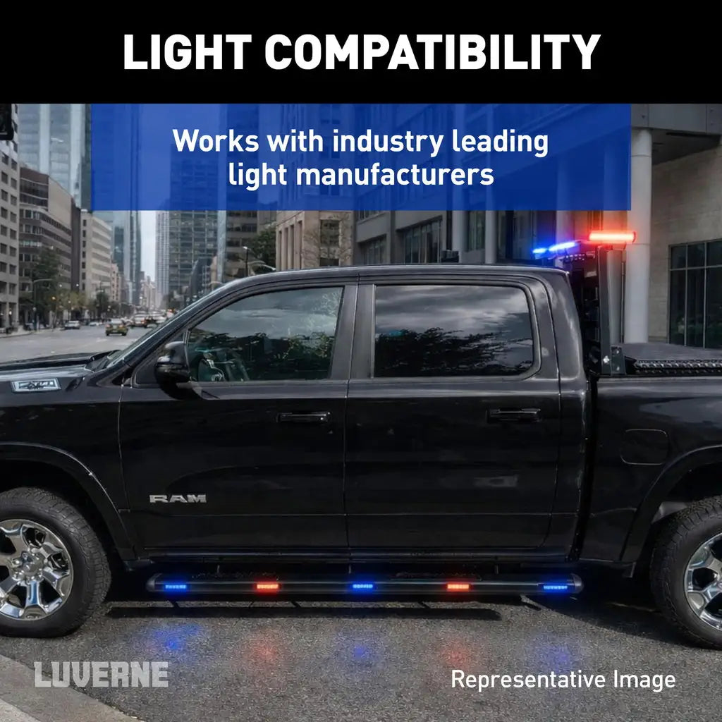 Luverne Aluminator 5-Light Side Steps, Select Silverado Sierra 1500, 2500 HD, 3500 HD - 585005-581444
