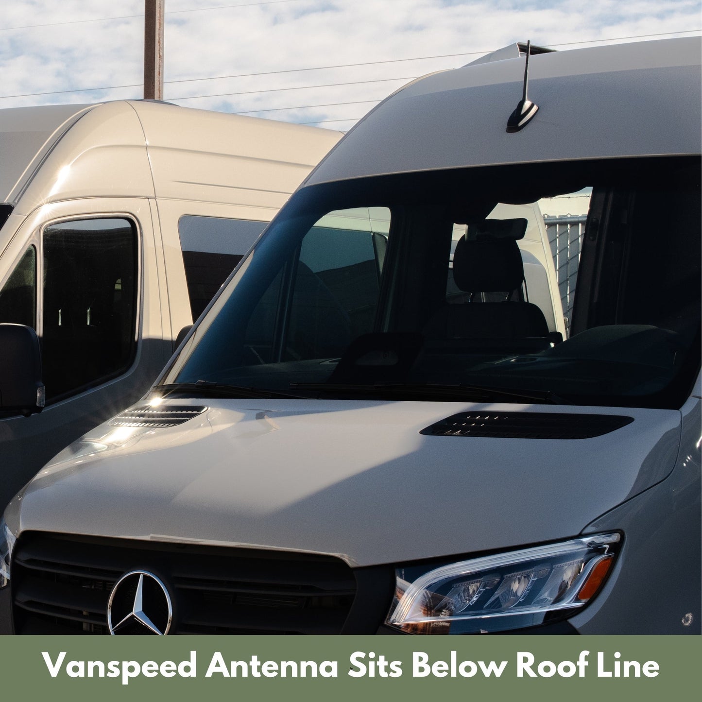 Vanspeed Short Antenna Replacement for Mercedes Sprinter 144/170 (2019+) - VNSPD-090