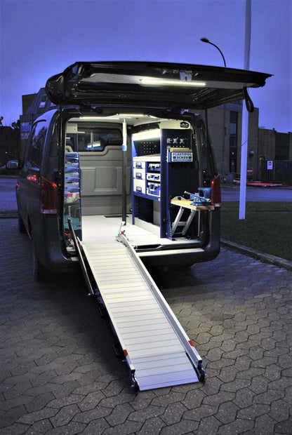 Aluminum Loading Ramp - Universal - Non-Swivel - Ramp Width: 47-in | Ramp Length: 108-in | Ramp Platform: Perforated | Capacity: High Capacity