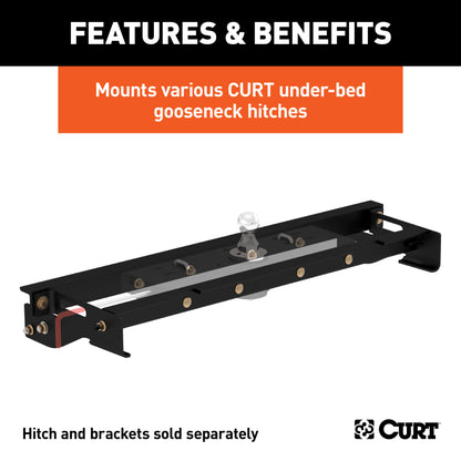CURT Under-Bed Gooseneck Installation Brackets, Select Ford F-150 - 60641