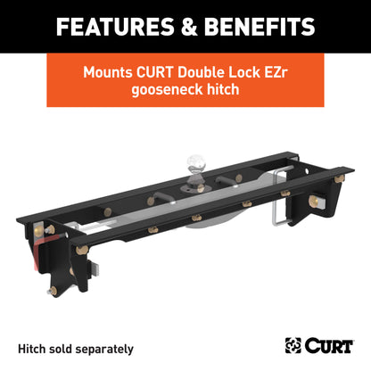 CURT Double Lock EZr Gooseneck Installation Brackets, Select Ford F-250, F-350 - 60647