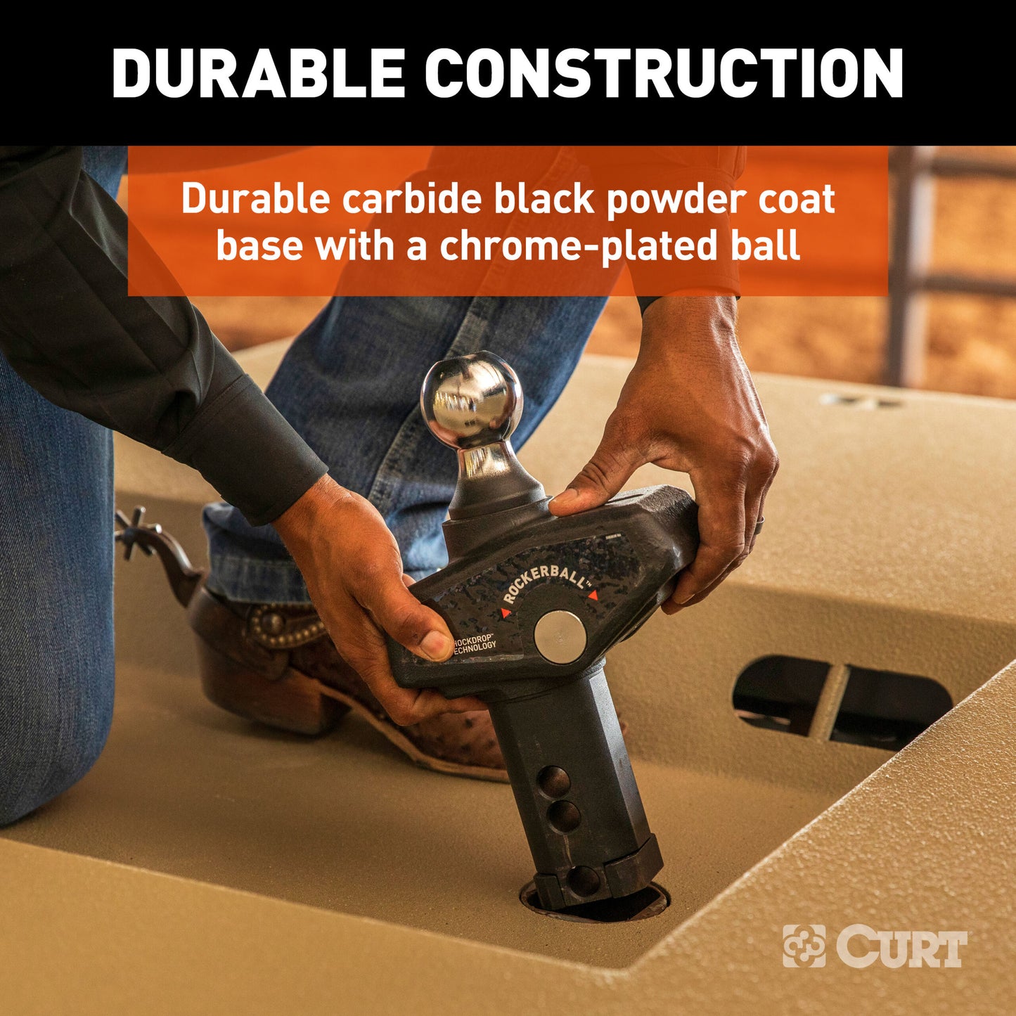 CURT RockerBall 2-5/16" Cushion Hitch Gooseneck Ball - 60654