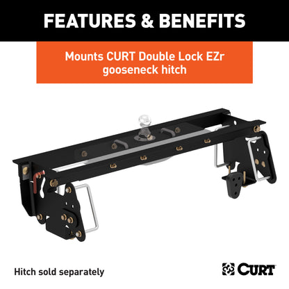 CURT Double Lock EZr Gooseneck Installation Brackets, Select Dodge, Ram 2500, 3500 - 60660