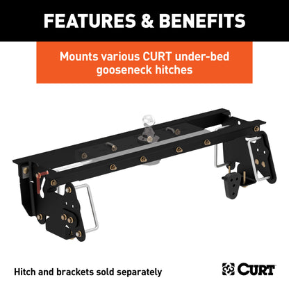 CURT Under-Bed Gooseneck Installation Brackets, Select Dodge, Ram 2500, 3500 - 60661
