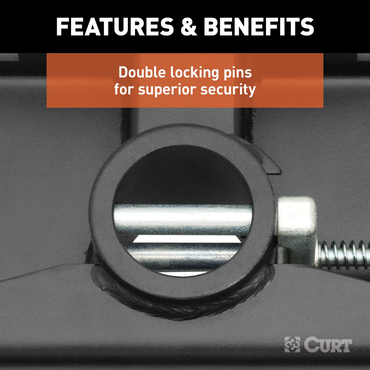 CURT Double Lock Gooseneck Hitch Kit w/ Brackets, Select Silverado, Sierra 2500, 3500 - 60710