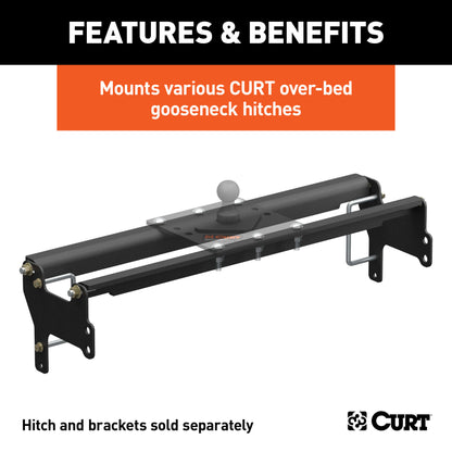 CURT Over-Bed Gooseneck Install Brackets, Select Silverado, Sierra 1500, 2500, 3500 - 61341