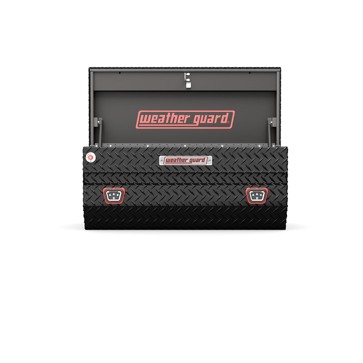 Weather Guard All-Purpose Chest Tool Box Gloss Black Aluminum Model 614-5-04