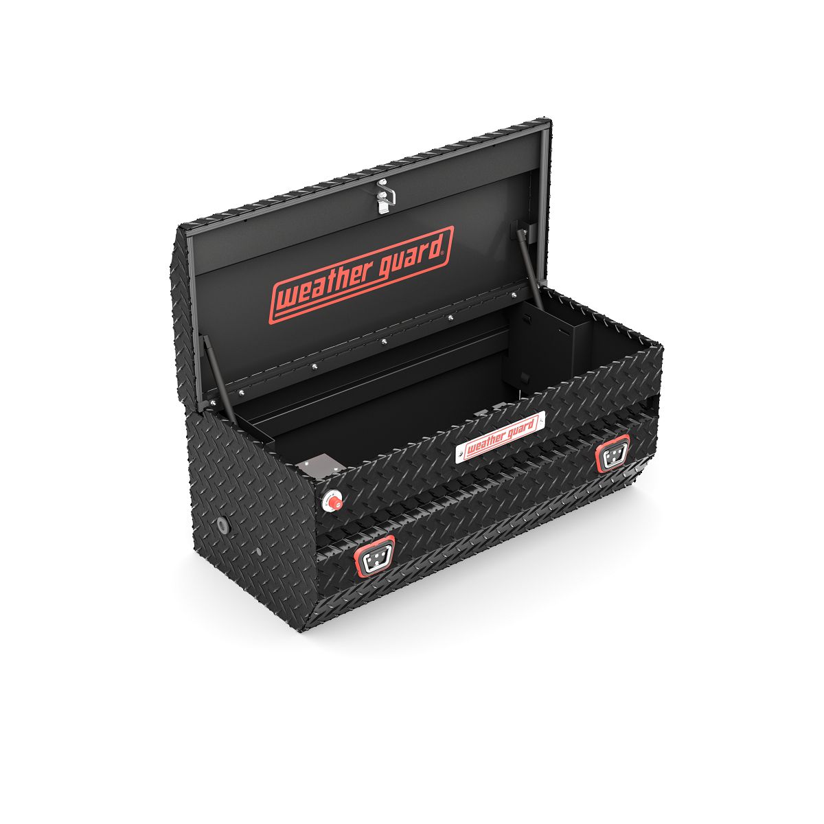 Weather Guard All-Purpose Chest Tool Box Gloss Black Aluminum Model 614-5-04