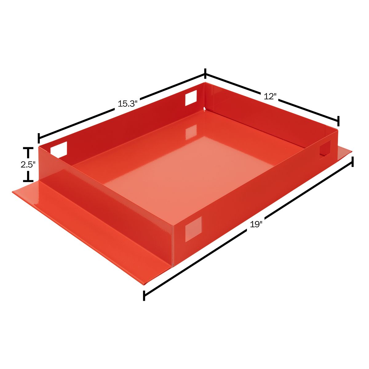 Weather Guard 615 accessory tray dimensions, 19.25in x 14in x 3in