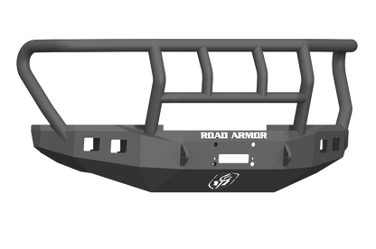 Road Armor Stealth Front Winch Bumper Titan II Guard 2017-2022 Ford F-450 F-550 - 61742B