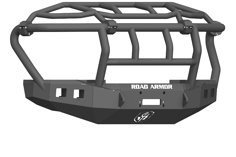 Road Armor Stealth Front Winch Bumper Titan II Guard - Intimidator 2017-2022 Ford F-250 F-350 - 617F3B