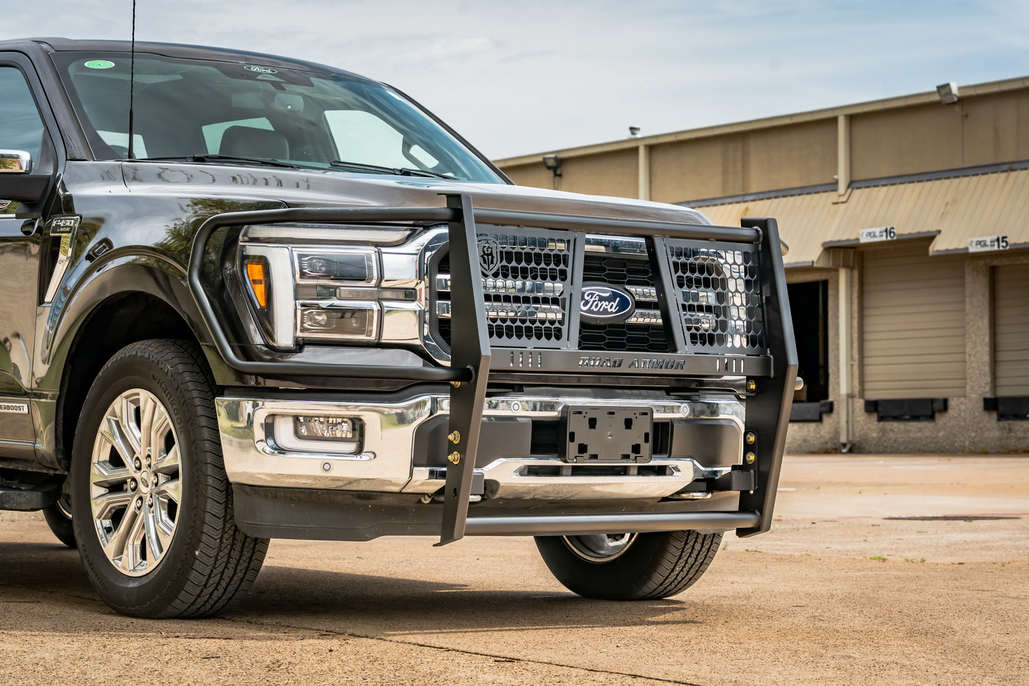Road Armor Vaquero Front Grille Guard Brush Guard 2021-2026 Ford F-150 - 6211-BRSH