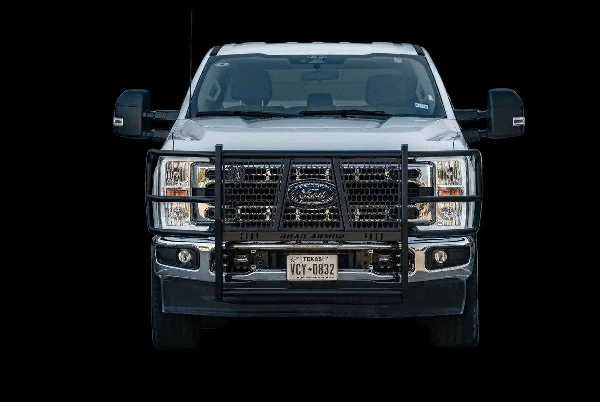 Road Armor Vaquero Front Grille Guard Brush Guard 2017-2026 Ford F-250 F-350 F-450 F-550 - 6232-BRSH