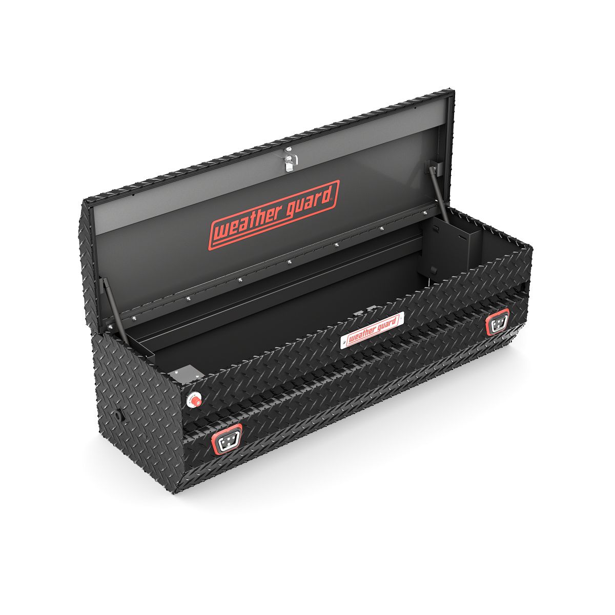 Weather Guard All-Purpose Chest Tool Box Gloss Black Aluminum Model 634-5-04
