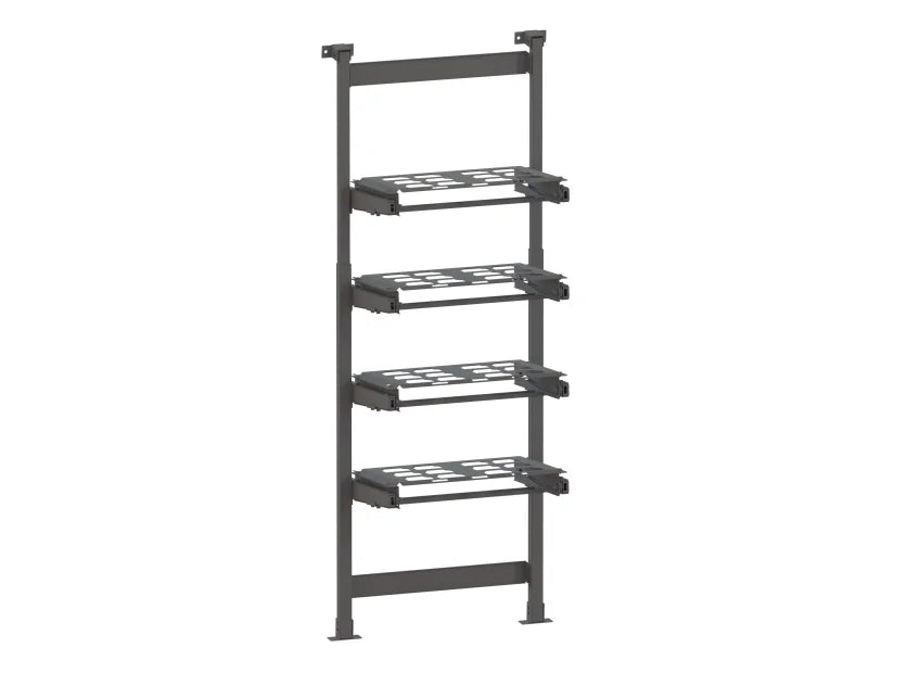 Holman ProStow Single Sliding Packout-Compatible Van Shelving - 4 Shelves - 48041SP