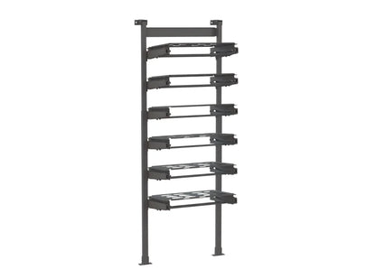 Holman ProStow Single Sliding Packout-Compatible Van Shelving - 6 Shelves - 48061SP