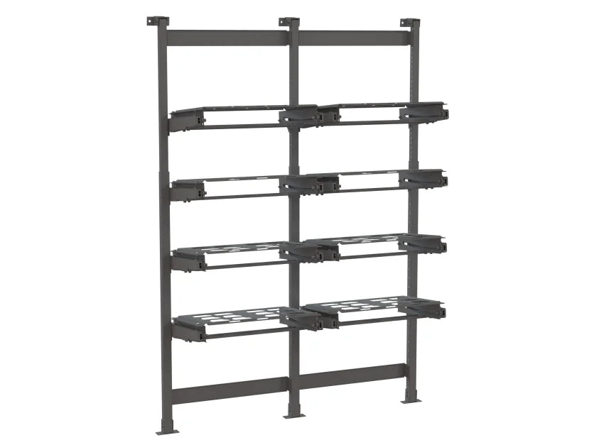Holman ProStow Double Sliding Packout-Compatible Van Shelving - 4 Shelves - 48042SP