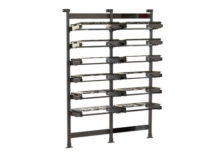 Holman ProStow Double Sliding Packout-Compatible Van Shelving - 6 Shelves - 48062SP