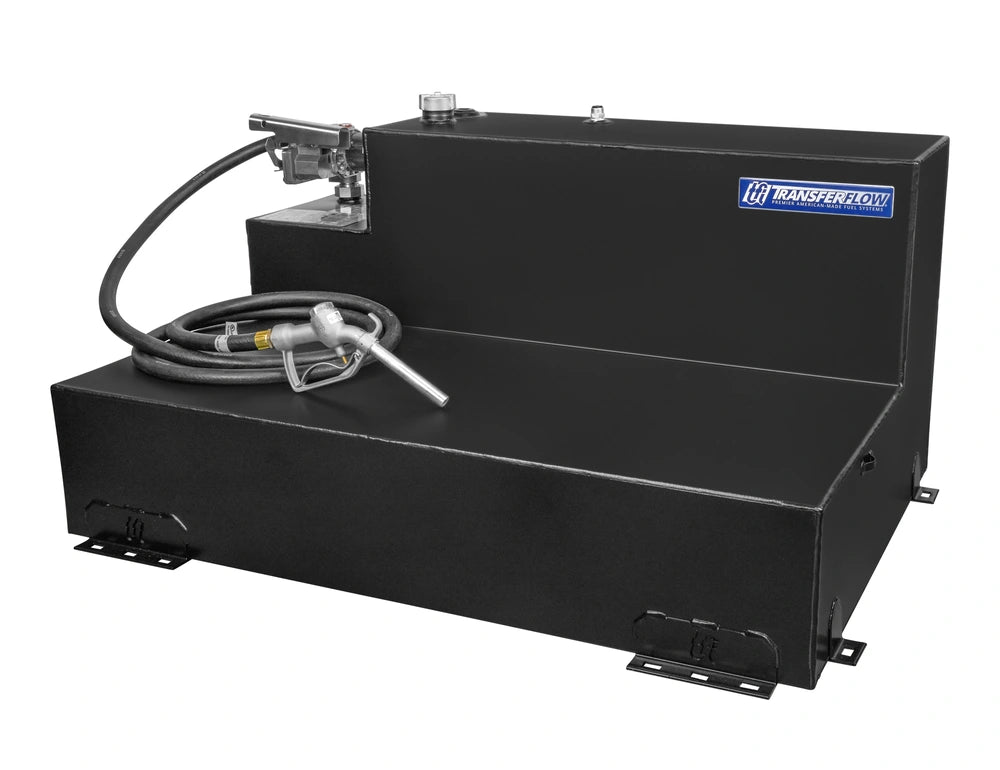 Transfer Flow 100-Gallon Steel L-Shaped Transfer Tank With Pump - 0800109418