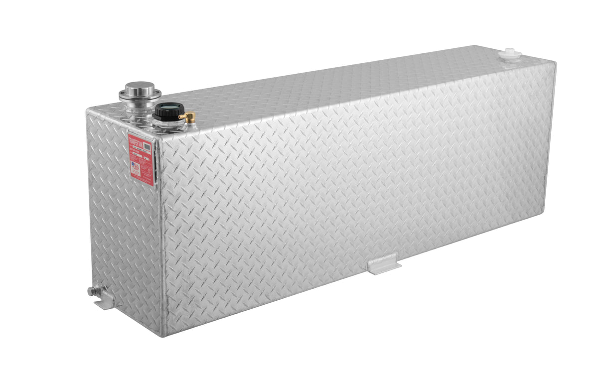 RDS 60-Gallon Treadplate Aluminum Rectangular Transfer Tank - 56-in x 13-in x 19.25-in - 71212