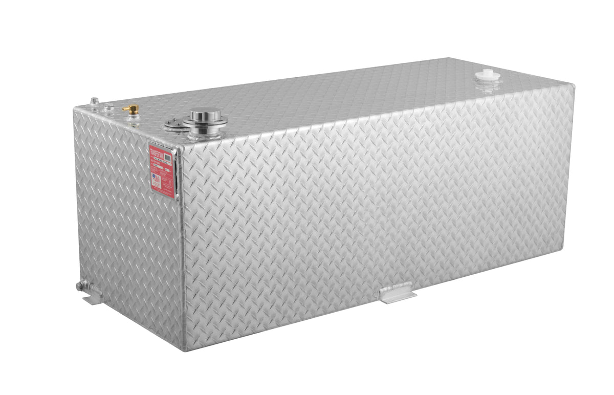 RDS 80-Gallon Treadplate Aluminum Rectangular Transfer Tank - 50-in x 20-in x 19-in - 71793