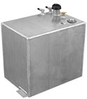 RDS 20-Gallon Mill Finish Aluminum Auxiliary Fuel Tank - 20-in x 14-in x 18-in - 72587
