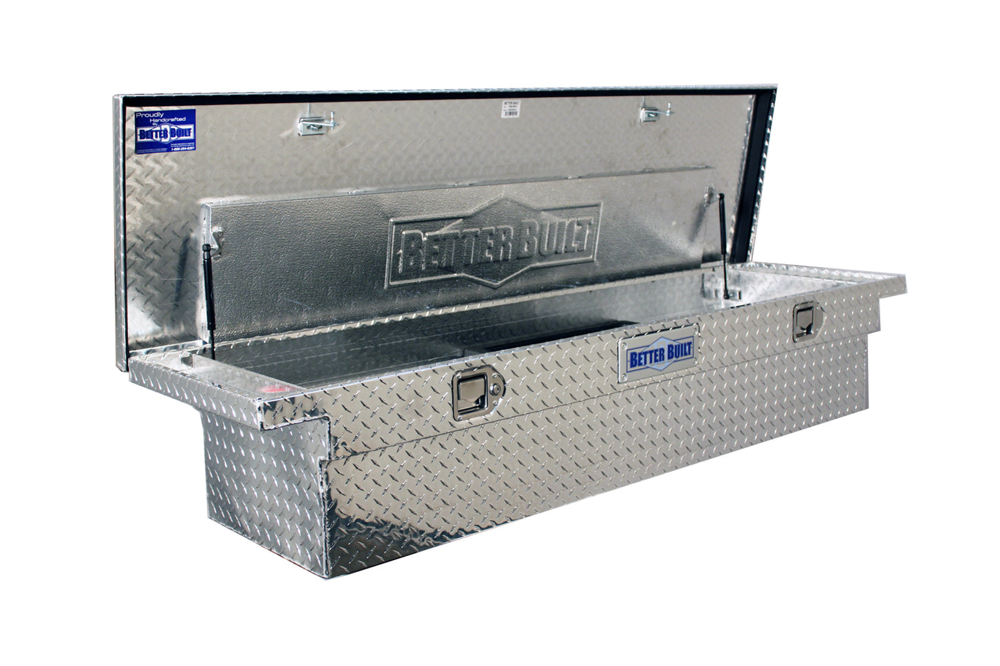 Better Built 69-in. Brite Aluminum Crown Series Low Profile Crossover Tool Box - 13 x 20 x 69-in. - 73010911