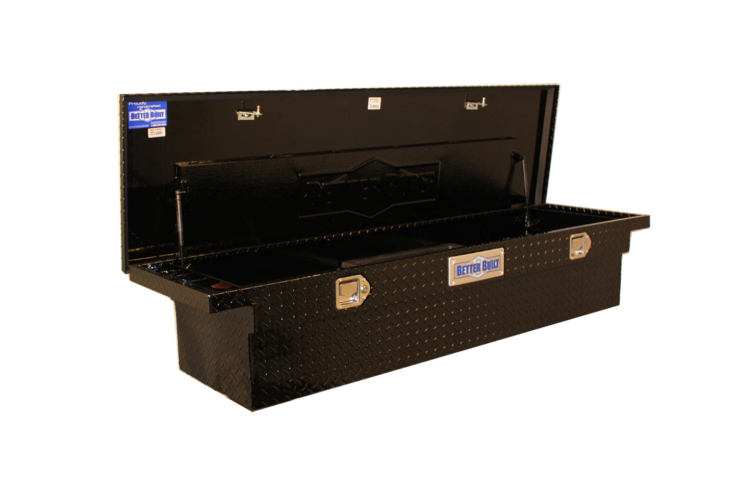 Better Built 69-in. Gloss Black Aluminum Crown Series Low Profile Crossover Tool Box - 13 x 20 x 69-in. - 73210095
