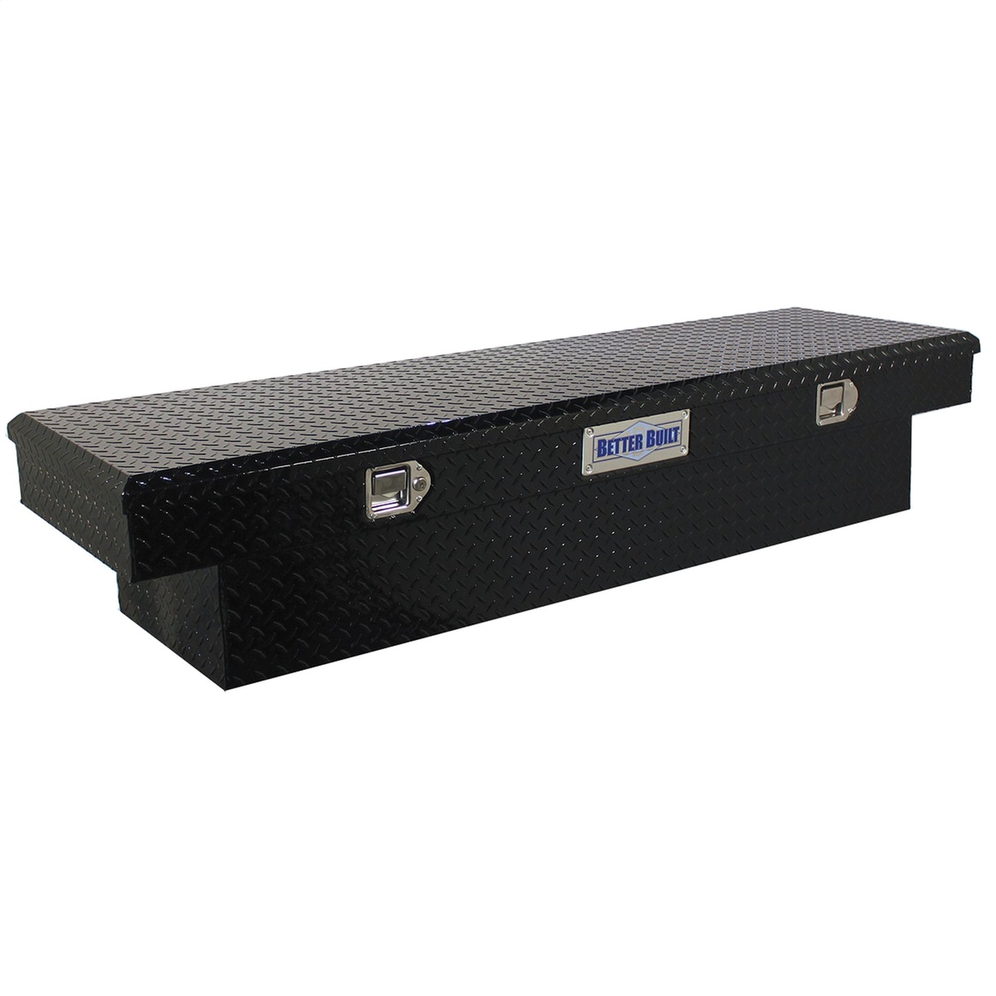 Better Built 69-in. Gloss Black Aluminum Crown Saddle Truck Tool Boxes - 73210938