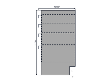 ACC Knapheide Service Body Drawer Unit 4 Drawers 23w x 22.75h x 12d 76-0032