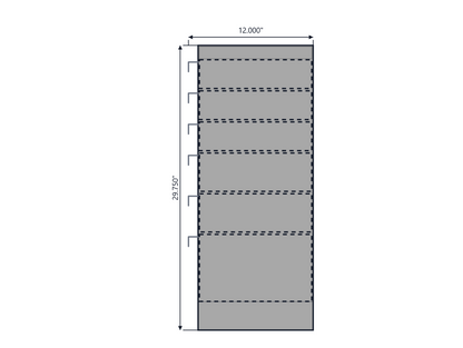 ACC Knapheide Service Body Drawer Unit 6 Drawers 28w x 29.75h x 12d 76-0034