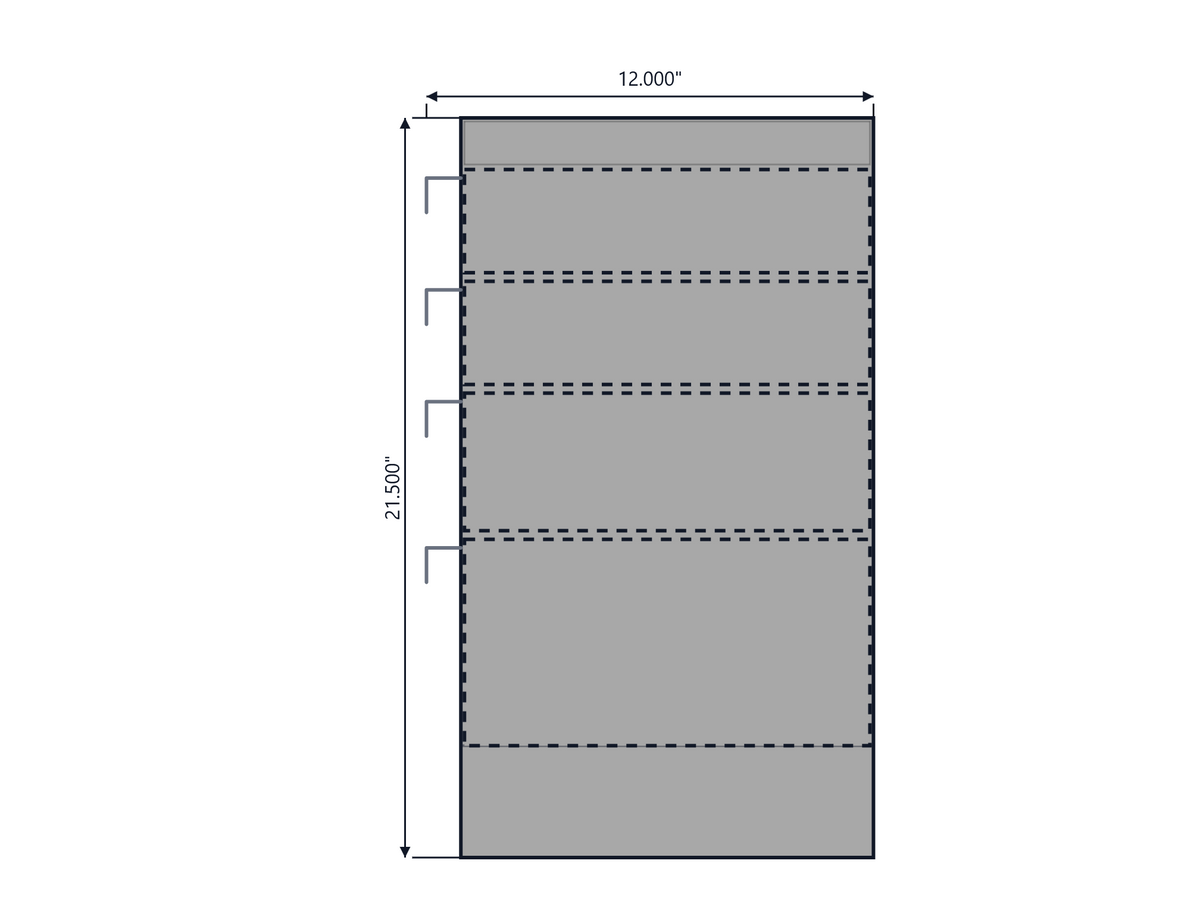 ACC Knapheide Service Body Drawer Unit 4 Drawers 28w x 21.5h x 12d 76-0035