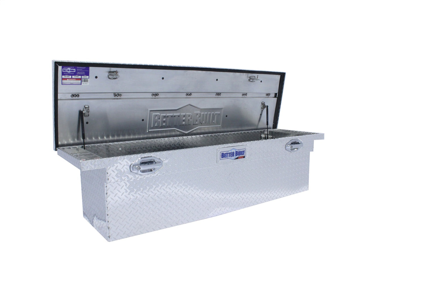 Better Built 69-in. Brite Aluminum Special Edition Crown Series Low Profile Deep Crossover Tool Box - 19 x 20 x 69-in. - 79010901