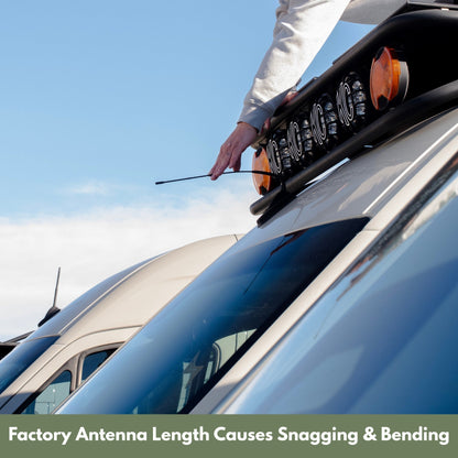 Vanspeed Short Antenna Replacement for Mercedes Sprinter 144/170 (2019+) - VNSPD-090